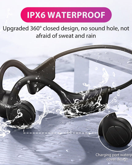Waterproof Bone Conduction Headphones Perfect for Swimming Cycling