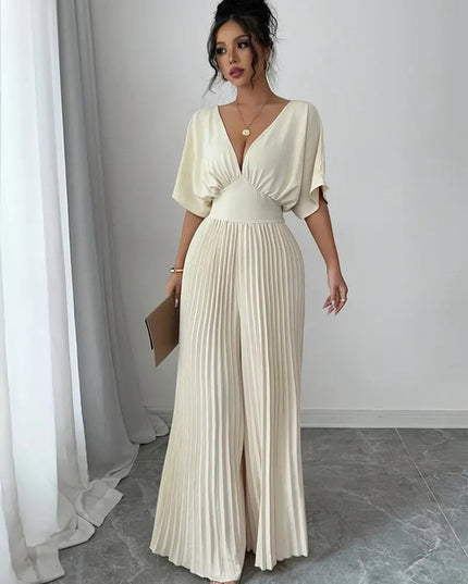 25 Edition – Pleated Wrap-Style Maxi Dress