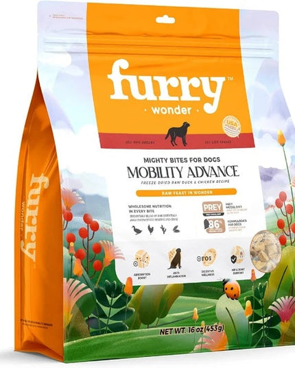 FURRY WONDER Freeze Dried Dog Food, Turkey & Chicken, 16 Oz,