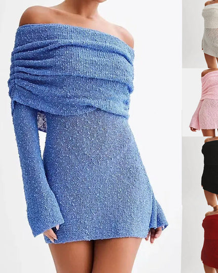 25 Edition – Off-Shoulder Knit Bodycon Dress