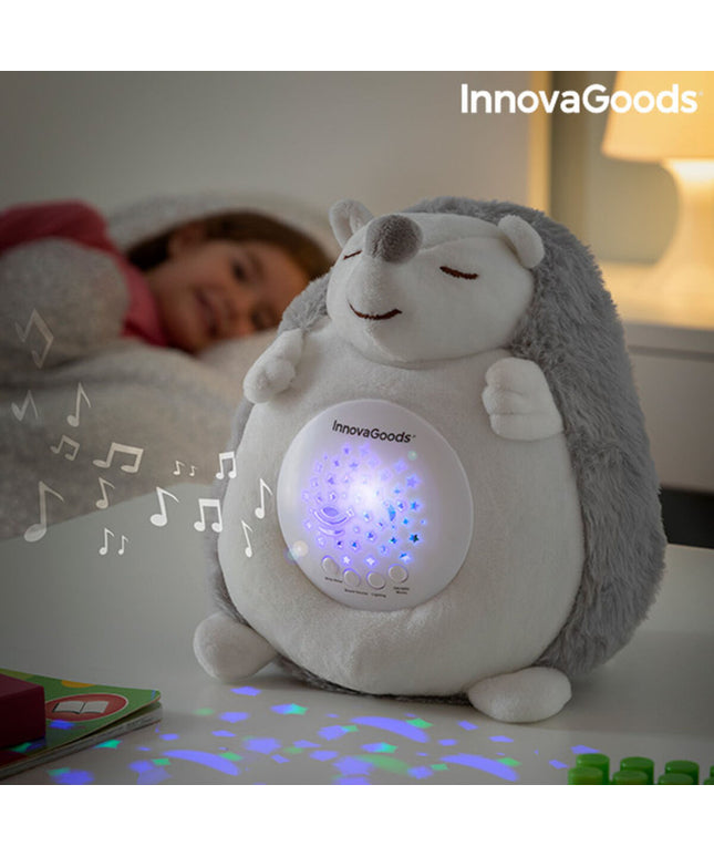Hedgehog Soft Toy with White Noise and Nightlight Projector Spikey