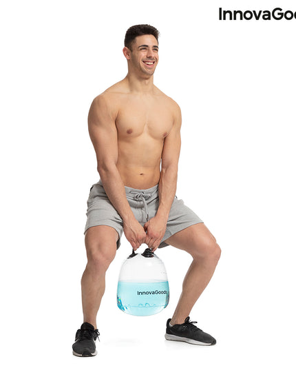 Water-filled Kettle Bell for Fitness Training with Exercise Guide