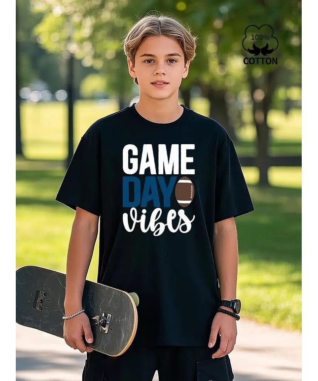 Men Short-Sleeved Shirt With Letter Print Design