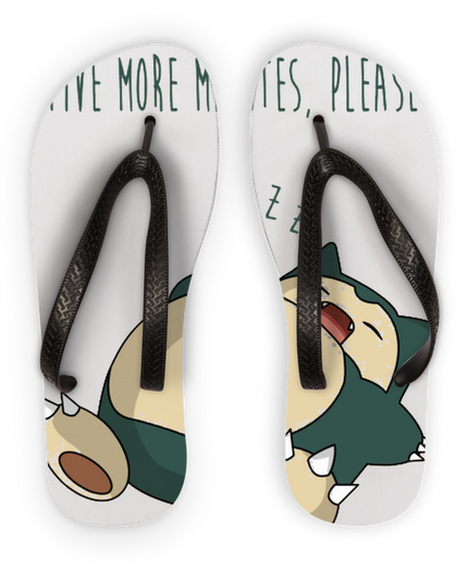 Five more minutes please Adult Flip Flops