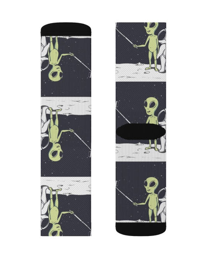 Funny Alien Selfie Socks