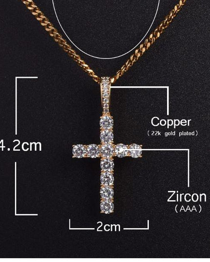 EMPEROR 3MM Tennis CZ Cross | 912721
