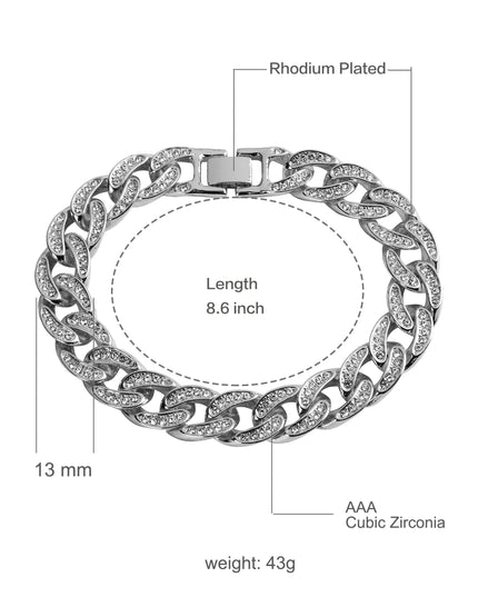 CREW 13MM Cuban Bracelet | 970482