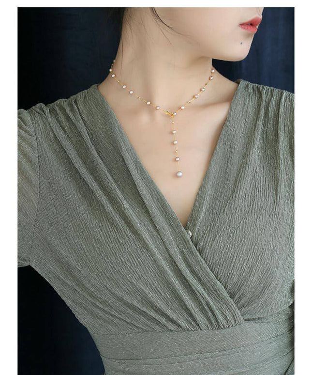 Women's Gypsophila Freshwater Pearl Necklace