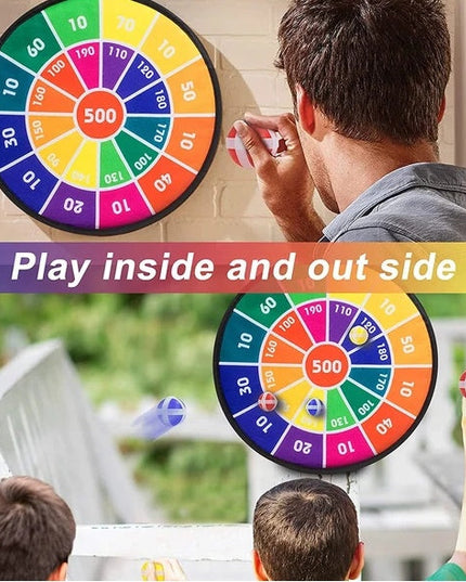 Syenll Dart Board For Kids, Dart Board Set With 16 Balls, 28.7 Inch