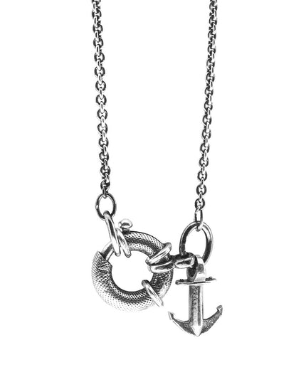 Clyde Anchor Signature Silver Necklace Pendant