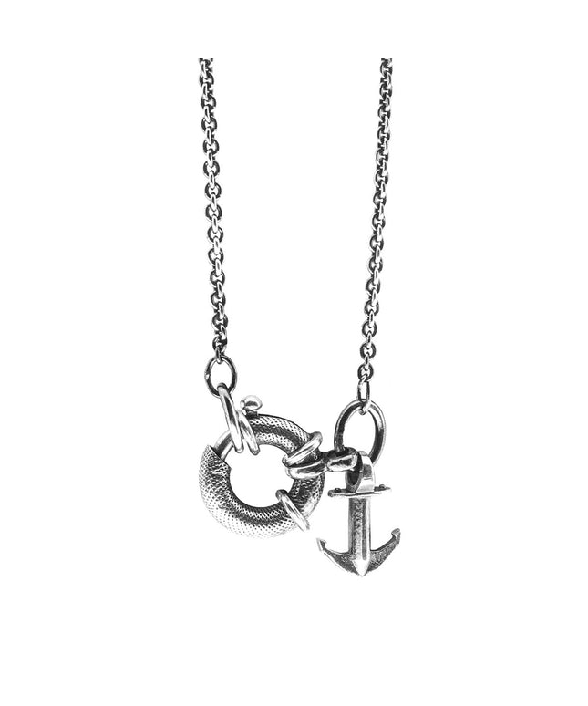 Clyde Anchor Signature Silver Necklace Pendant