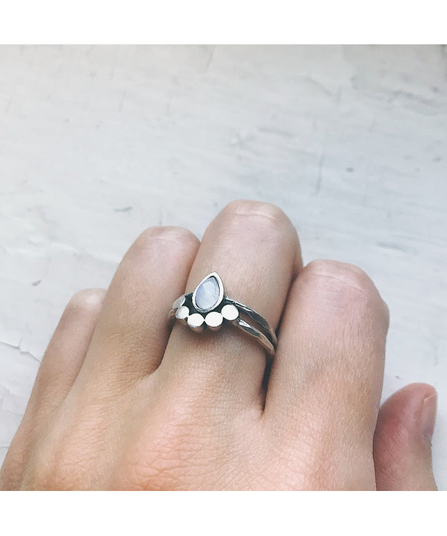 Moondrop Moonstone Ring