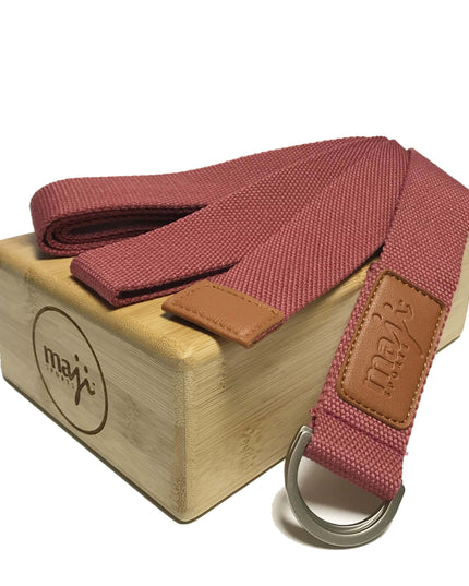 Bamboo Yoga Block & Strap Combo
