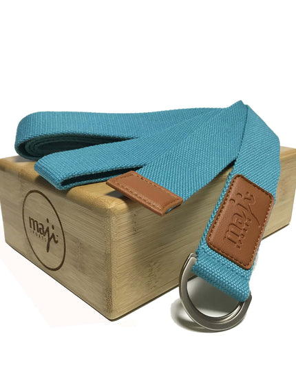 Bamboo Yoga Block & Strap Combo