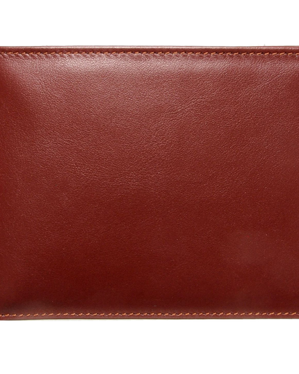 12 Credit Card Buffed Leather Billfold Brown