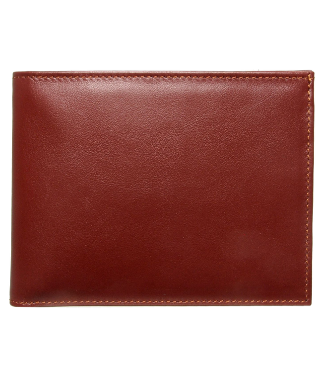 12 Credit Card Buffed Leather Billfold Brown