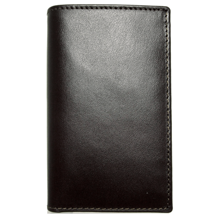 Mini Buffed Leather Billfold Wallet Black