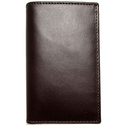Mini Buffed Leather Billfold Wallet Brown