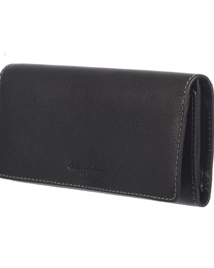 Ladies Full Leather Clutch Wallet with Gusset Pocket
