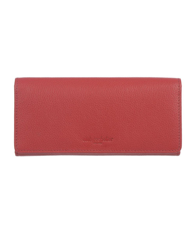 Ladies Full Leather Clutch Wallet with Gusset Pocket