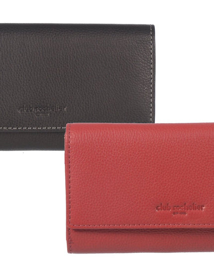 Ladies Medium Full Leather Clutch Wallet