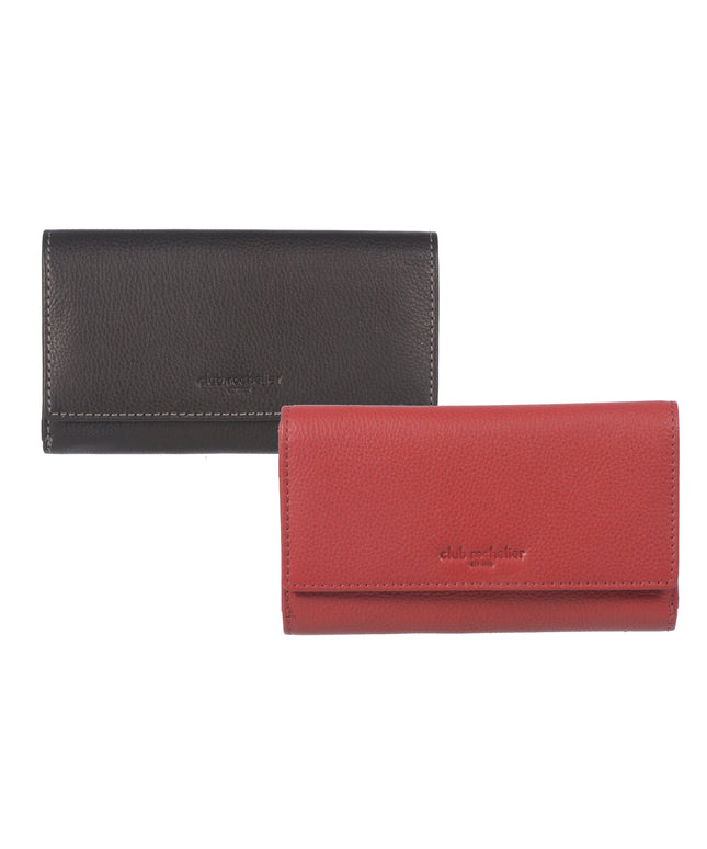 Ladies Medium Full Leather Clutch Wallet