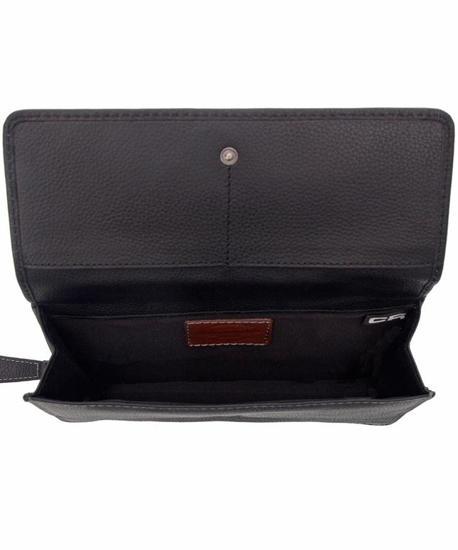Ladies Large Full Leather Wallet on String