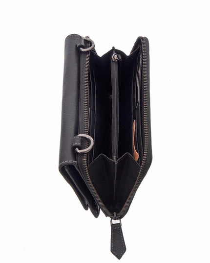 Ladies Large Full Leather Wallet on String