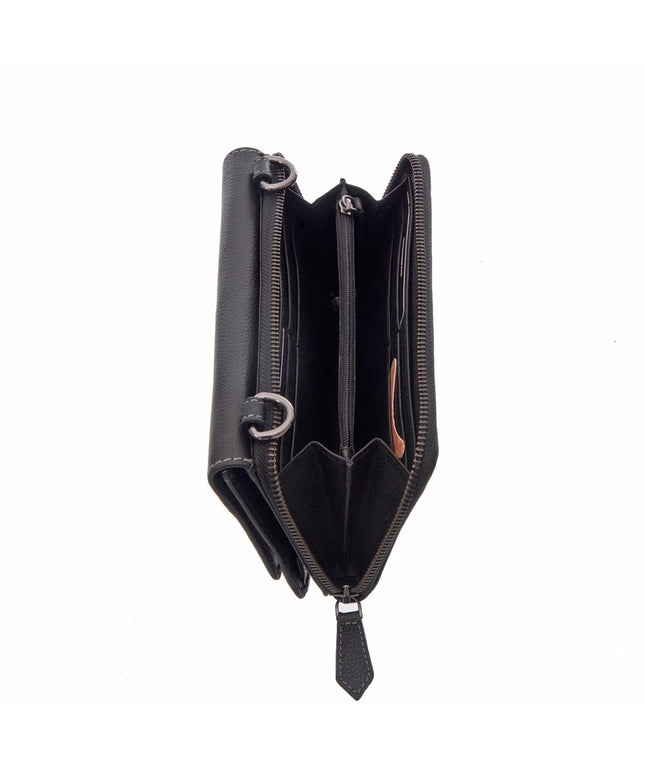 Ladies Large Full Leather Wallet on String