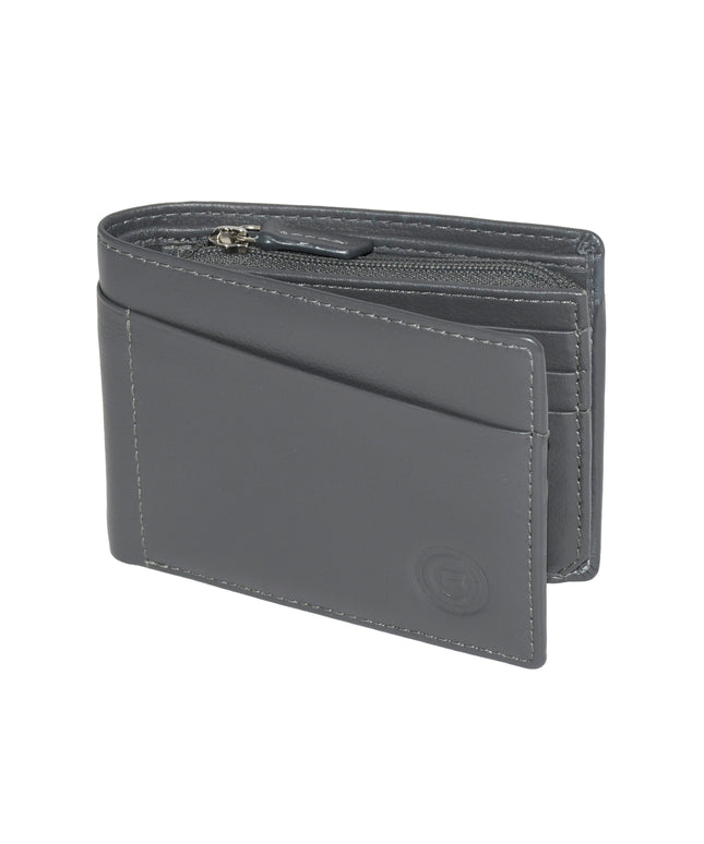 Men's Wallet with Zippered Pocket