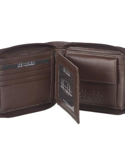 Men's Zip Around Billfold Wallet