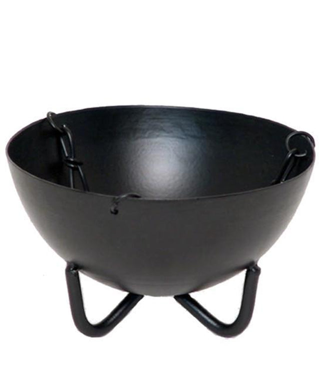 Hanging cauldron for burning smudging herbs and resins - Large