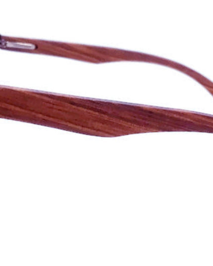 Real Walnut Wood Club Style Sunglasses, Polarized Lenses
