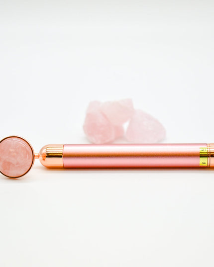 Rose Quartz Vibrating Facial Massager