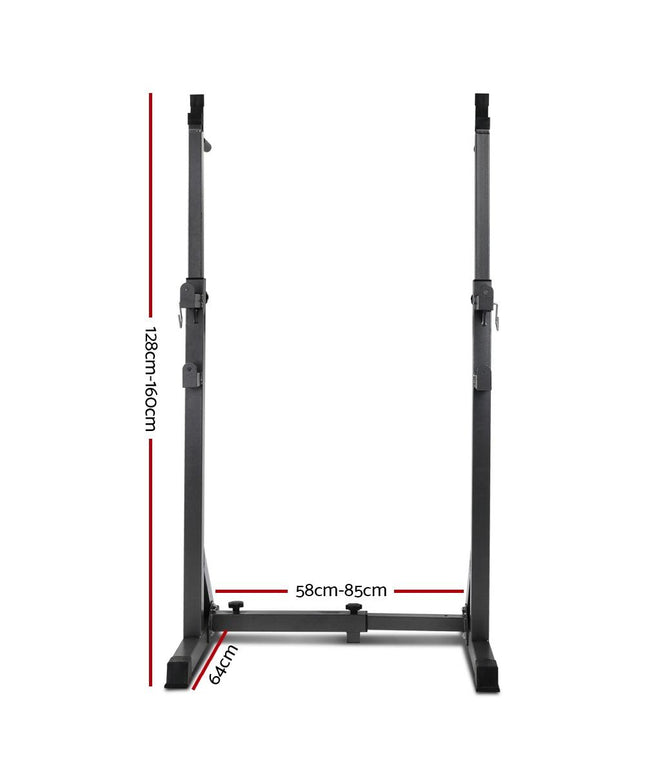 Everfit Weight Bench Adjustable Squat Rack Home Gym Equipment 300kg