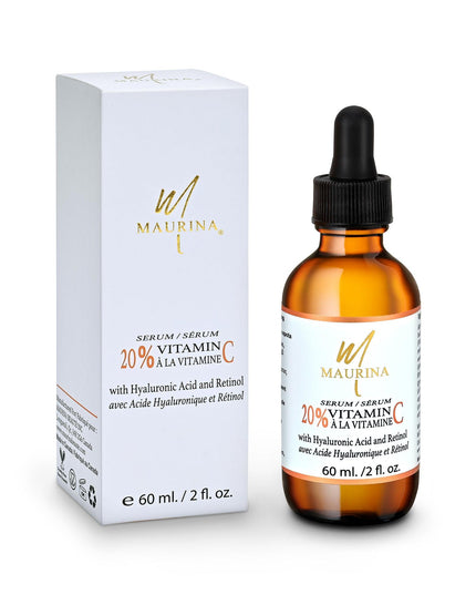 Face Serum -  20% Vitamin C Serum With Hyaluronic Acid And Retinol