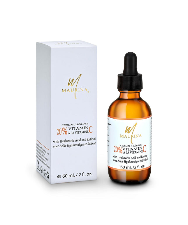 Face Serum -  20% Vitamin C Serum With Hyaluronic Acid And Retinol