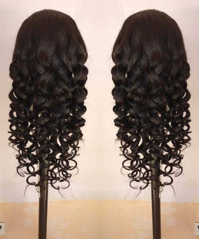 180% Density Full 4x4 Transparent Lace Front Loose Wave Human Hair Wig