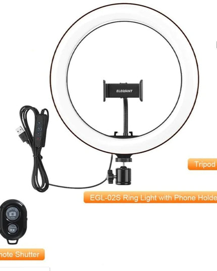 10" Table Top Selfie LED Lamp