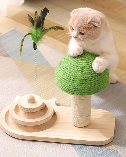 Pet Tree Scratching Post with Toy