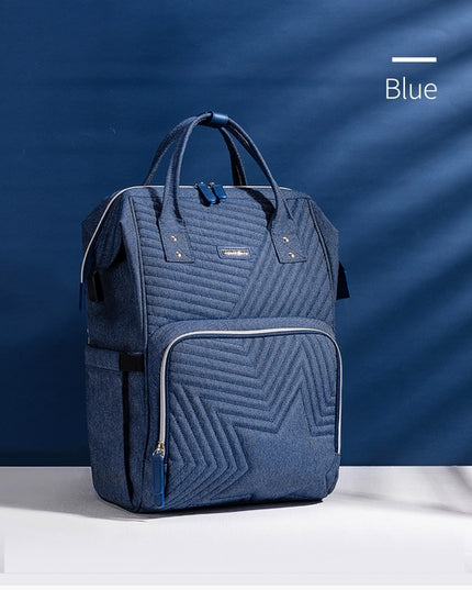 Modern Quilted Diaper Bag Backpack