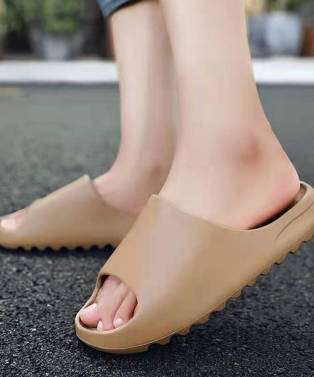 Yeezy Inspired Slides Brown/Khaki