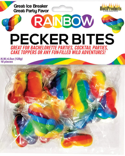 Rainbow Pecker Bites 16pcs