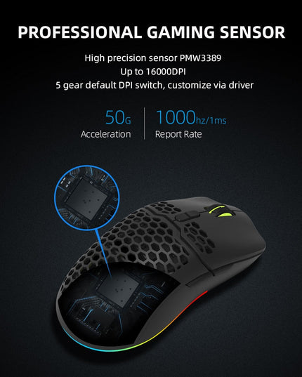 16000 DPI RGB Gaming Mouse