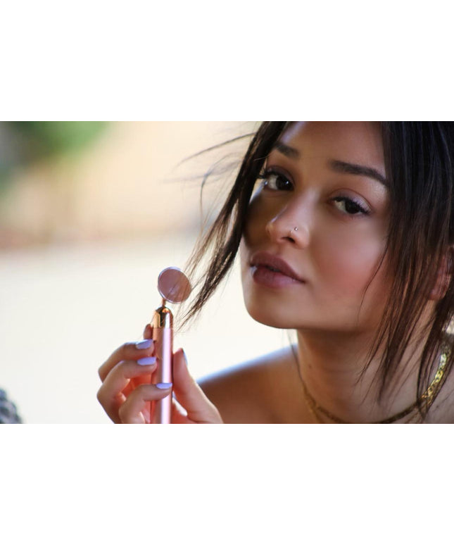Rose Quartz Vibrating Facial Massager