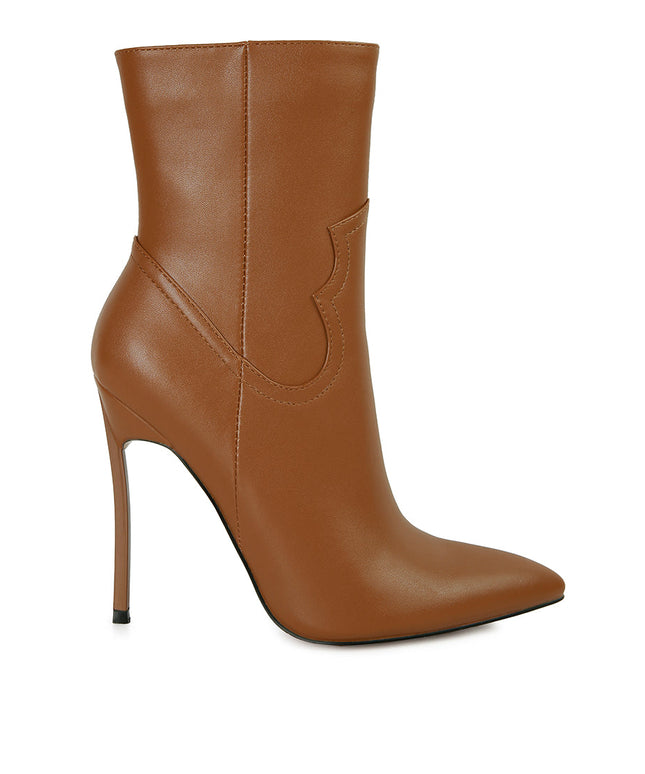 Jenner High Heel Cowboy Ankle Boots