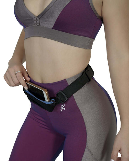 Stride Dual Pocket Running Belt and Travel Fanny Pack for All Outdoor