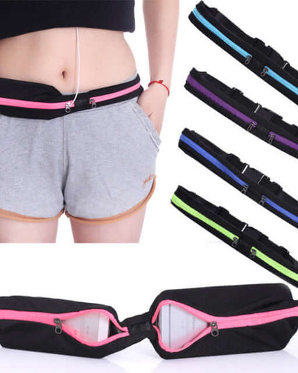 Stride Dual Pocket Running Belt and Travel Fanny Pack for All Outdoor
