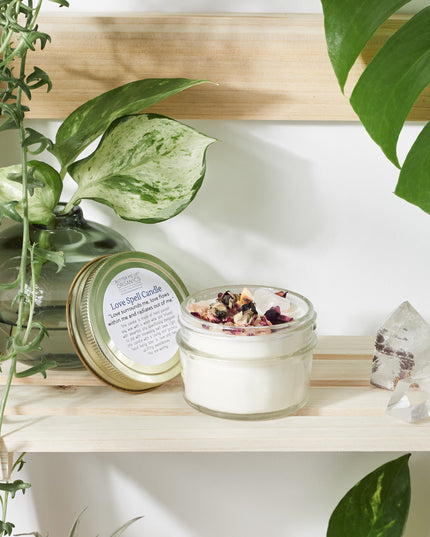 Love Spell / Intention Candle/ Ritual Candle / Love and Light / Rose
