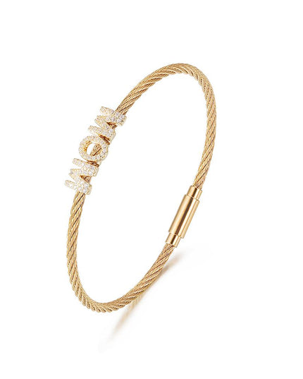 "Mom" Pavé Bracelet